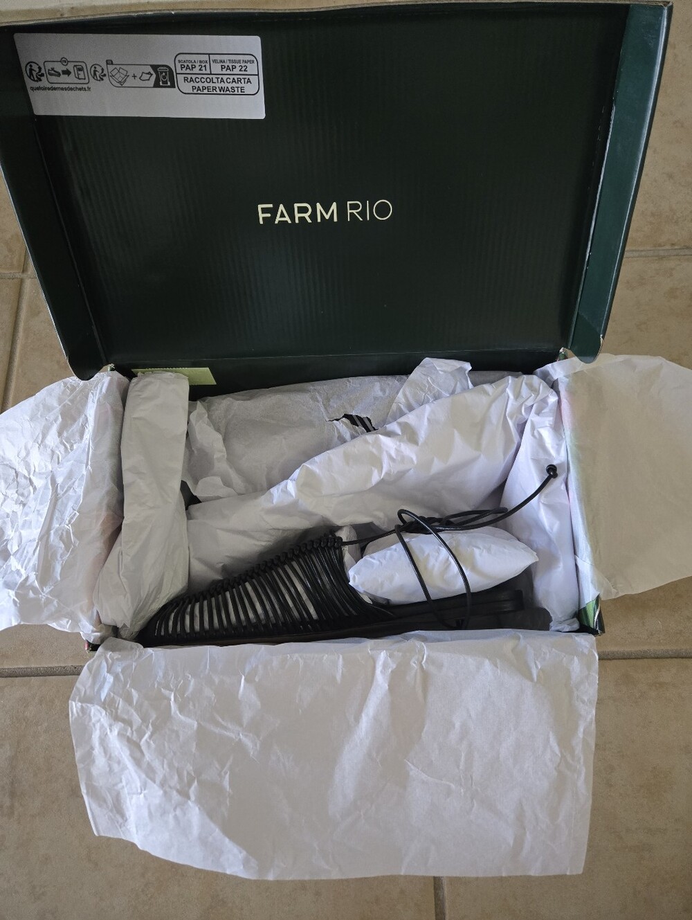 Farm Rio Black Macrame Mule - Picture 5 of 5